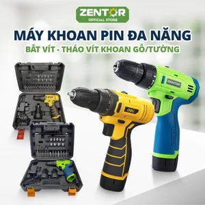 Máy Khoan Pin 12V Cầm Tay DELI ZENTOR Máy Bắn Vít 2 Pin 12V 3 Chức Năng Khoan, Bắt,Tháo Vít - Bảo hành 12 tháng