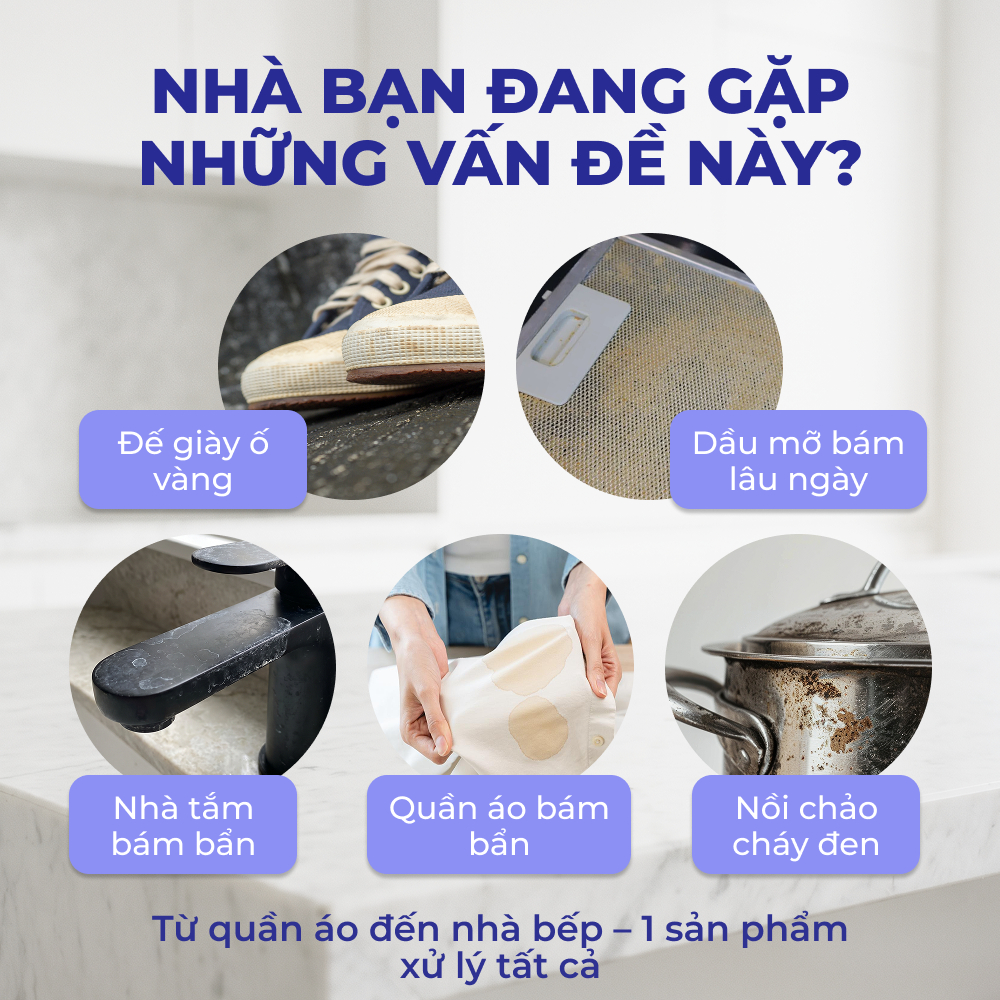 Bột Tẩy Oxy Đa Năng BRANDFREE Combo 1.5KG | Tẩy Trắng Quần Áo & Làm Sạch Toilet, Nhà Tắm, Nhà Bếp Hiệu Quả