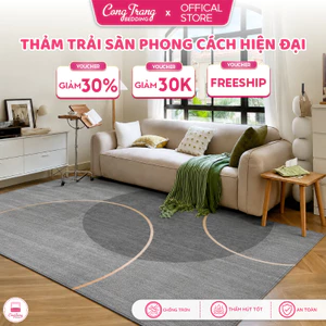 Thảm Trải Sàn Bali CongTrang Bedding Nhiều Mẫu Trang Trí Phòng Khách, Phòng Ngủ Sang Trọng - Đế Cao Su Chống Trượt