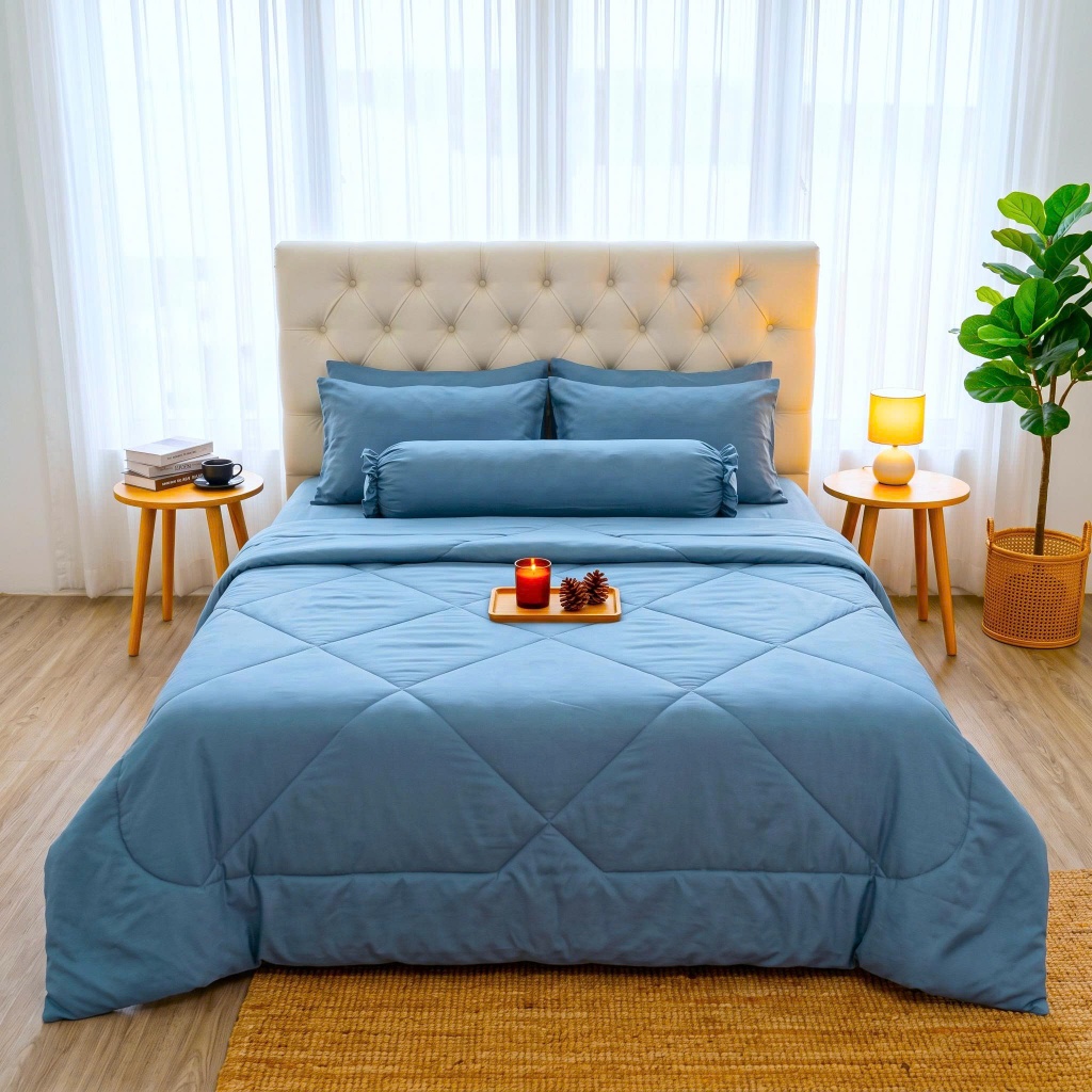 Bộ Ga Lụa Tencel MỀM MẠI, THOÁNG MÁT, Tencel Lina nệm 10cm đến 20cm - Ngọc Hạnh Bedding