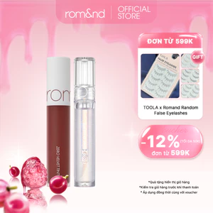 Combo son kem lì Zero Velvet Tint + son tint bóng Glasting Water Gloss