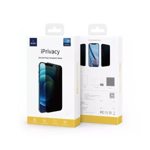 Kính Cường Lực Chống Nhìn Trộm WiWU iVista Full Màn Hình Có Màng Loa Bảo Vệ Cho iPhone 17 16 15 14 13 PRM