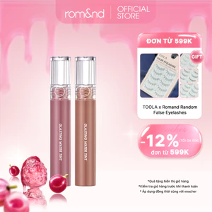 Combo 2 son tint nước siêu lì, lâu trôi Hàn Quốc Romand Glasting Water Tint 4g