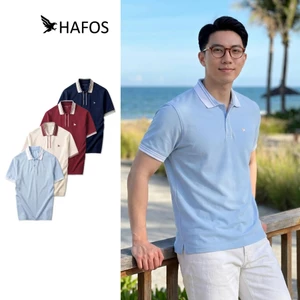 Áo polo nam ngắn tay REDDY HAFOS. Áo Polo pastel mùa hè Chất Liệu Smart Pique dày dặn, cổ áo cứng form
