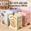 Kệ Sách 3 Ngăn Kim Loại Gấp Gọn Capybara Panda Giá Để Sách Để Bàn Chống Gỉ Cao Cấp MUN STORE KESACH848