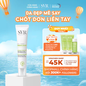 Kem dưỡng giảm mụn, thông thoáng lỗ chân lông SVR Sebiaclear Mat+Pores 40ml