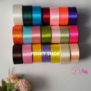 Ruy Băng Lụa 4cm Làm Nơ Cuộn 22 Mét Satin Vải Đa Dạng Màu Sắc| Làm Phụ Kiện Handmade, Kẹp Tóc, Gói Hoa, Gói Quà,Ri Băng