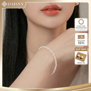N59 Vòng tay handmade hạt Ngọc nhân tạo đá sang trọng