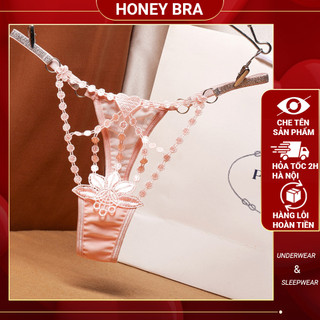 Combo 5 Quần Lót Nữ Lọt Khe LK14 HoneyBra Sexy Ngọc Lưới Ren Hoa 3D - Đồ Lót Gợi Cảm Quyến Rũ, Tăng Sức Hút