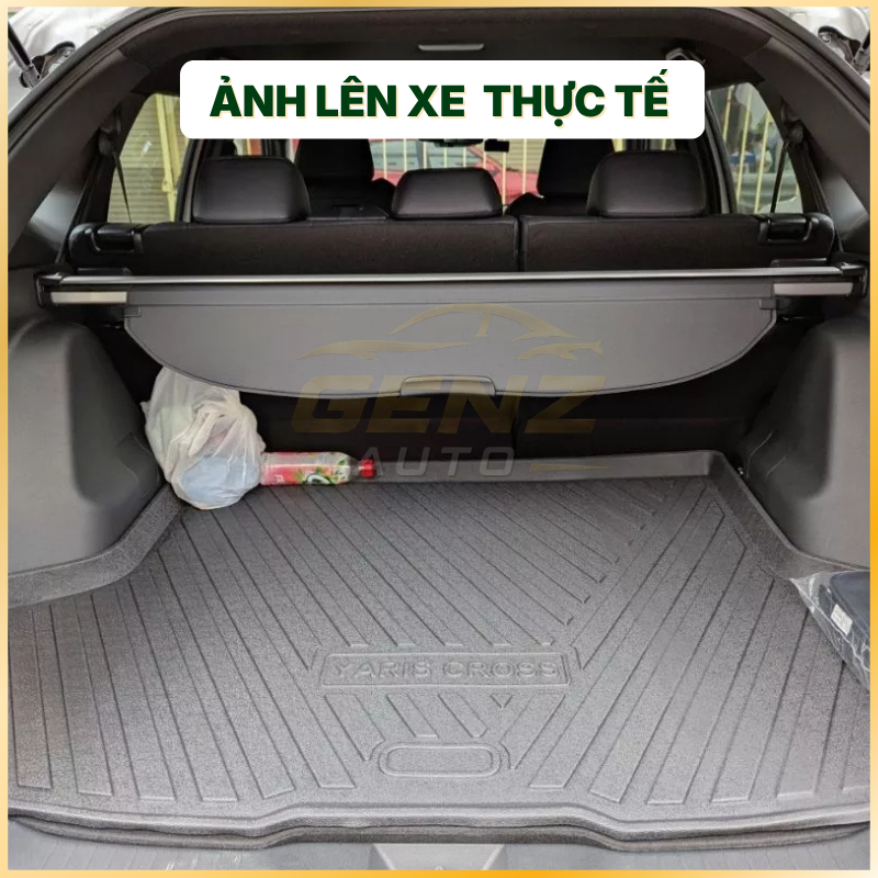 Lót cốp TOYOTA YARIS CROSS 2023 - NAY - Nhựa dẻo TPO Không mùi, Chuẩn khít form xe, Chống thấm nước, dễ vệ sinh