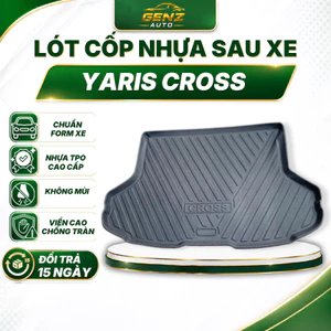 Lót cốp TOYOTA YARIS CROSS 2023 - NAY - Nhựa dẻo TPO Không mùi, Chuẩn khít form xe, Chống thấm nước, dễ vệ sinh
