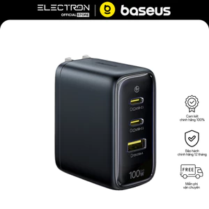 Baseus EnerFill FE22 Bộ Sạc Nhanh GaN 70W/100W 3 Cổng Chân Gập Tiện Lợi