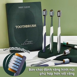 Hộp 6 chiếc Bàn Chải Đánh Răng Cao Cấp ,Hình Núi, Xoắn Ốc Siêu Mịn, Đầu Rộng, Lông Mềm, Giải Pháp Chăm Sóc Răng Hiệu Quả