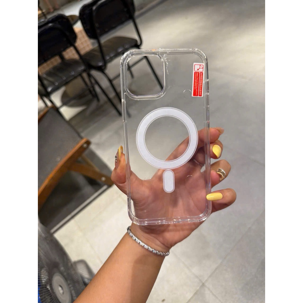 Ốp Lưng  iPhone 11 12 13 14 15 Thường & Pro Max Trong Suốt Chống Sốc TPU, Chống ố vàng , Hỗ trợ từ tính sạc không dây