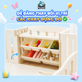 Kệ Đồ Chơi Pakey Nhựa Nguyên Sinh Dày Dặn, Kệ Đựng Đồ Bản Dày Chắc Chắn Nhiều Ngăn, Bảo Hành 2 Năm