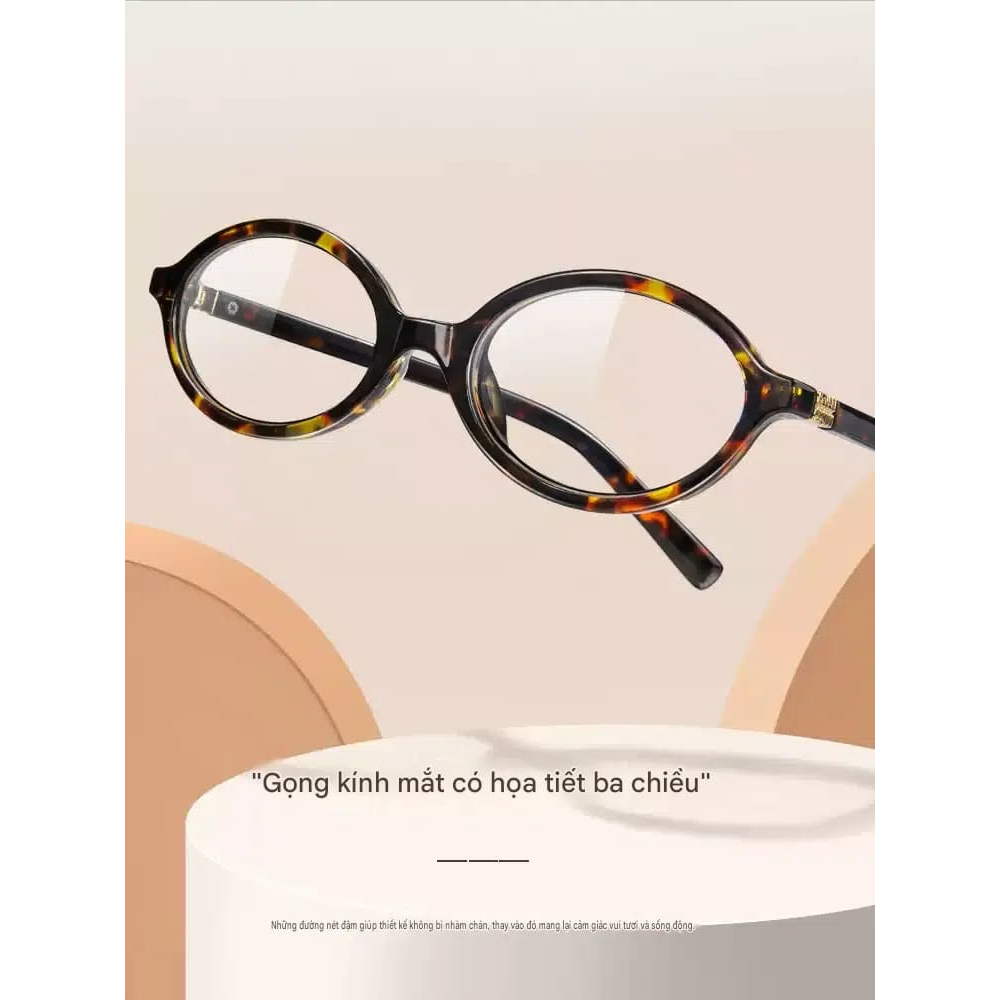 Kính Mắt Thời Trang MOCO 8824 Form Oval Hợp Mọi Dáng Mặt, Kính Học Sinh – Sinh Viên Có Thể Lắp Cận