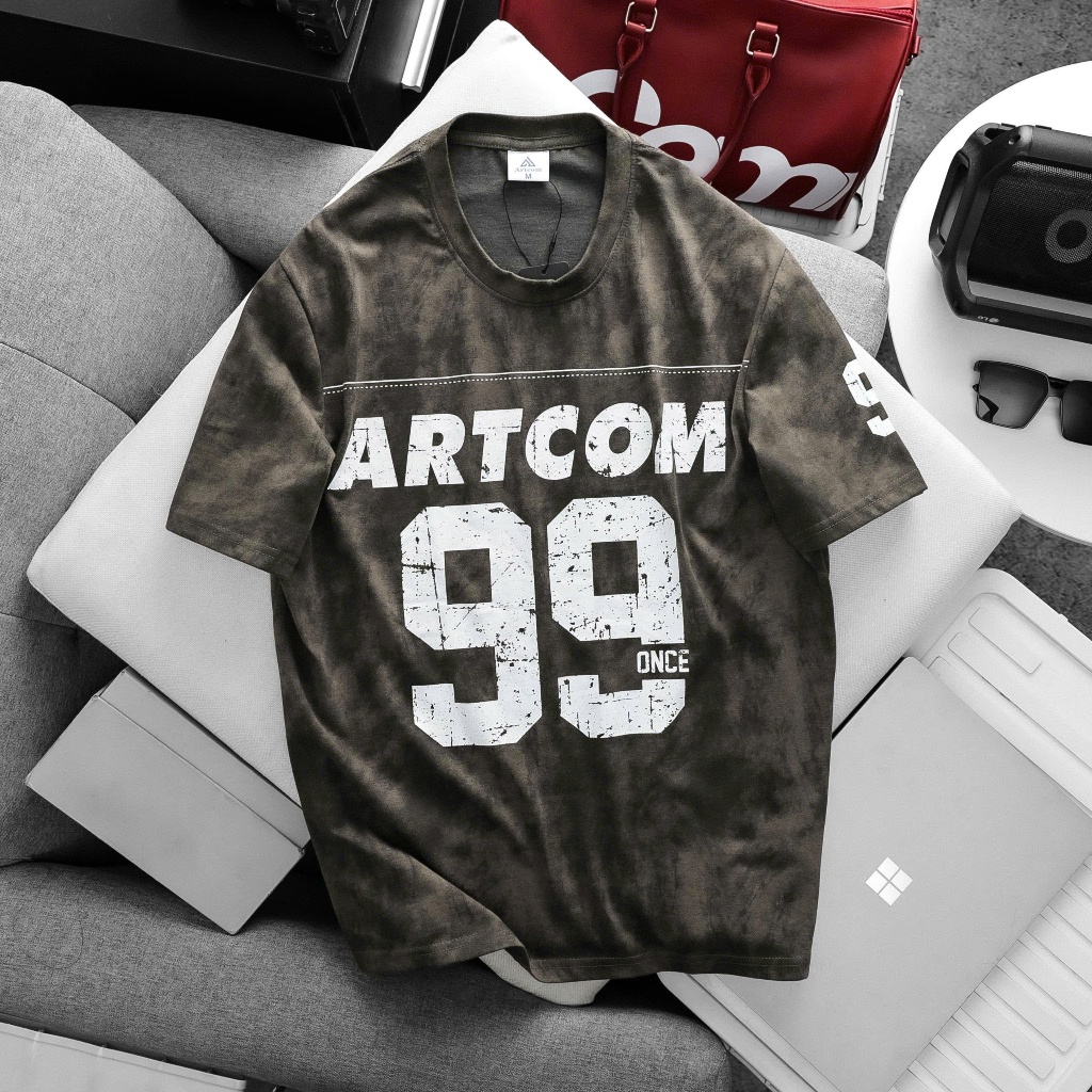 Áo thun in loang 99 ARTCOM – vải cotton wash mềm mịn form rộng Relaxed Fit unisex streetwear