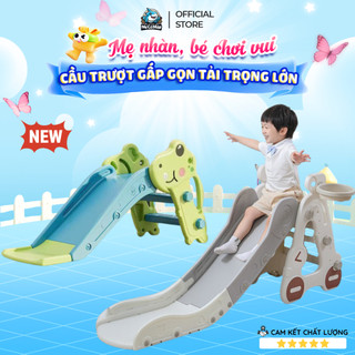 Cầu Trượt Cho Bé Khủng Long 2026 Có Thể Gấp Gọn - Cầu Trượt Cao Cấp Tặng Bóng Rổ, Siêu Chắc Chắn Bảo Hành 1 Năm