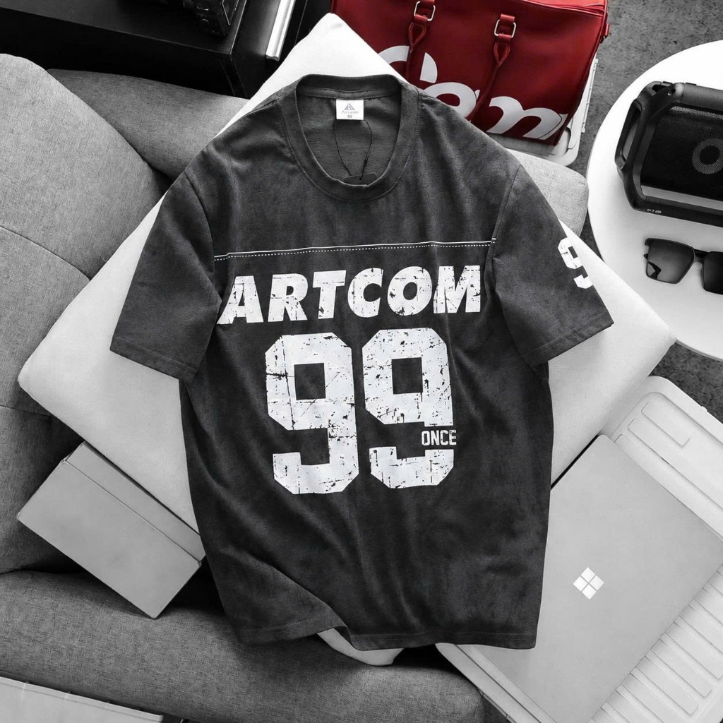 Áo thun in loang 99 ARTCOM – vải cotton wash mềm mịn form rộng Relaxed Fit unisex streetwear