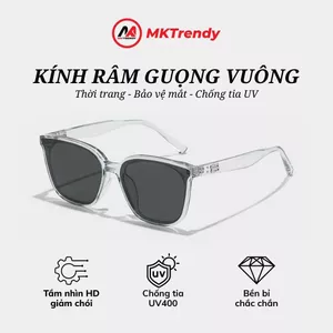 Kính râm gọng vuông R8 chống tia UV tặng túi đựng kính khăn lau kính