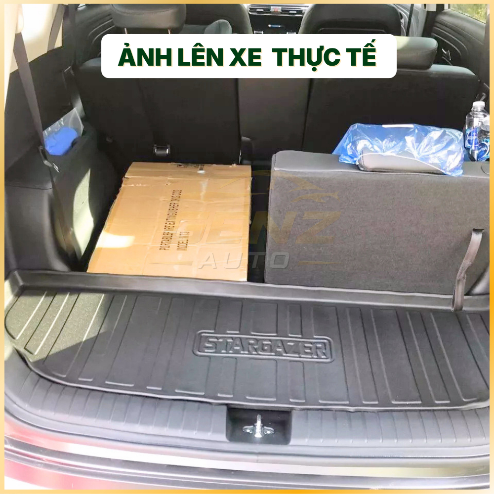 Lót cốp Hyundai Stargazer 2022 - Nay - Nhựa dẻo TPO Không mùi, Chuẩn khít form xe, Chống thấm nước, dễ vệ sinh