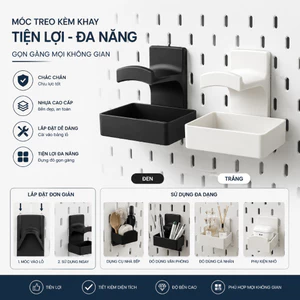 Móc Treo Tai Nghe Có Khay IKEA Skådis Cao Cấp - Giá đỡ tai kèm khay– Ikea Skadis Ultimate Headphone Holder Phụ Kiện Pegb