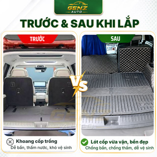 Lót cốp Hyundai Santafe 2025 - Nay - Nhựa dẻo TPO Không mùi, Chuẩn khít form xe, Chống thấm nước