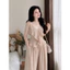 Set Áo Babydoll Cổ V Viền Bèo Phối Quần Suông Ống Rộng Set Đồ Nữ Đơn Giản Dễ Thương Đi Chơi Dạo Phố