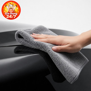 Set 50 Khăn Lau Đa Năng Sợi Than Tre Siêu Thấm Kháng Khuẩn - Không Xơ Vải 25x25cm