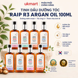 Tinh dầu dưỡng tóc RAIP LAB R3 Argan Hàn Quốc dưỡng mềm mượt 100ml
