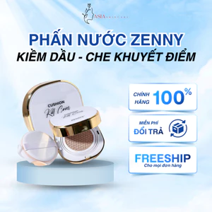 Phấn nước kiềm dầu nâng tone Zenny 6in1 Cushion che khuyết điểm chống nước bền màu DC22