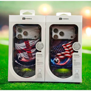 Ốp Lưng HODA Cờ Đội Tuyển World Cup MagSafe + Camera Control iPhone 17 Pro Max - Họa Tiết Sân Bóng Động