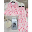 Pizama TD tole cổ bèo đính nơ viền màu túi dáng babydoll