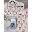 Pizama TD tole cổ bèo đính nơ viền màu túi dáng babydoll