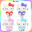 - Mèo Hello Kitty - Trang trí bánh sinh nhật bánh kem DUHA 039