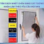 Miếng dán cửa sổ cách nhiệt, Tấm che sáng phòng ngủ chất liệu túi khí tráng 2 mặt bạc dày 5mm