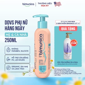 Dung Dịch Vệ Sinh Phụ Nữ Bimunica Cao Cấp 250ml - Ngăn Mùi, Cân Bằng PH, Gel Dịu Nhẹ