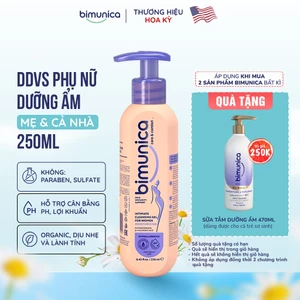 Dung Dịch Vệ Sinh Phụ Nữ Bimunica 250ml Dưỡng Ẩm Làm Sạch Vùng Kín, Cân Bằng PH