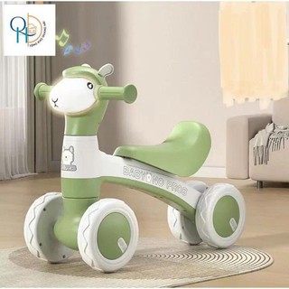 xe chòi chân con cừu có đèn nhạc vui nhộn