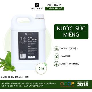 Can 5L Nước súc miệng thảo dược Việt Kết