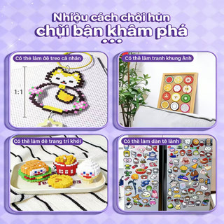 【Hộp quà DIY】Bộ hạt xếp DIY cho trẻ em【Mẫu mới thông minh】 | Bao gồm hạt các màu + bộ dụng cụ + bảng xếp hạt