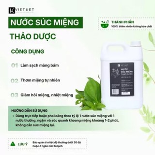 Can 5L Nước súc miệng thảo dược Việt Kết