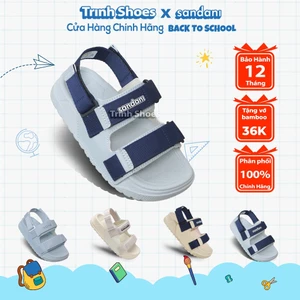 SANDANI Dép Sandal Nam Nữ (Unisex) S1 CÁ VOI XANH - Đế Êm Chống Trơn, Đi Học - BẢO HÀNH 1 NĂM