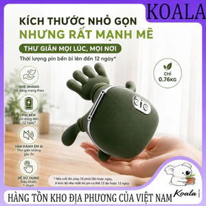 Máy mát xa vai và cổ thông minh, kết hợp chườm nóng và mát xa nhào nặn, máy thư giãn vai và cổ cầm tay sạc USB, thích hợ