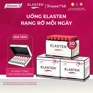 [Hannah x Elasten] 3 Hộp Collagen Elasten 30 Ống Giúp Da Căng Mịn, Chống Lão Hóa, Hỗ Trợ Cho Tóc Chắc Khỏe