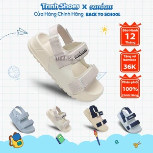 Dép Sandal Nữ SANDANI Đế Cao Chống Trơn - Đi Học, Êm Chân, Màu Be - BẢO HÀNH 1 NĂM