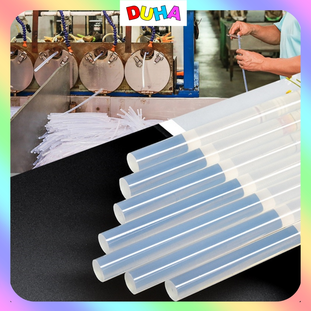 Cây Keo Nến Silicon Trong Suốt Bám Dính Tốt Trên Nhiều Bề Mặt Kích Thước 7mm Và 11mm DUHA 032