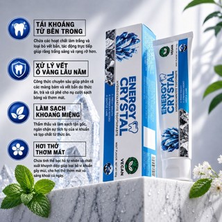 Kem Đánh Răng Trắng Sạch và Thơm Mát Energy Crystal 100g