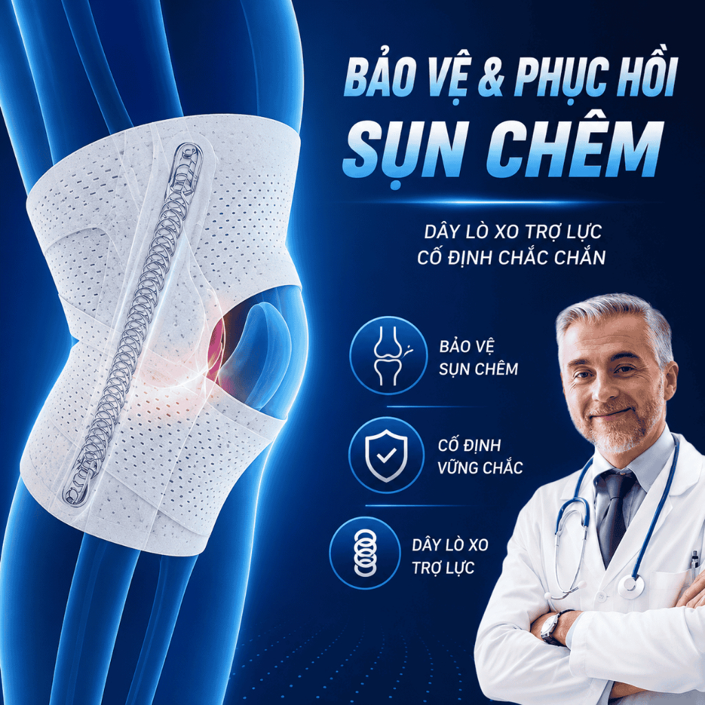 BĂNG BẢO VỆ ĐẦU GỐI AOLIKES 7901 giúp giảm đau khớp gối, đai bảo vệ khớp gối khi chơi thể thao