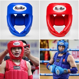 Mũ Fighter - Nón Fighter Thi Đấu Cao Cấp - Boxing, Muay Thái, Võ Cổ Truyền
